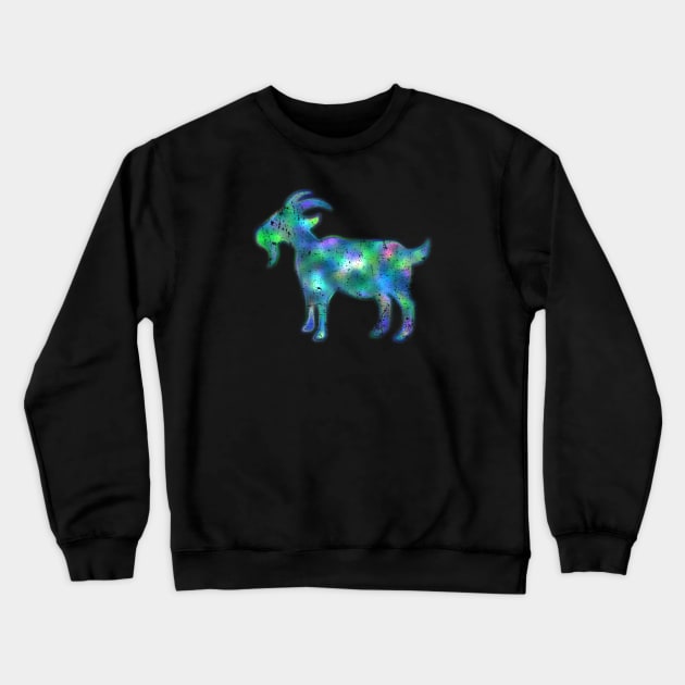 Psychedelic Goat Crewneck Sweatshirt by GypsyBluegrassDesigns